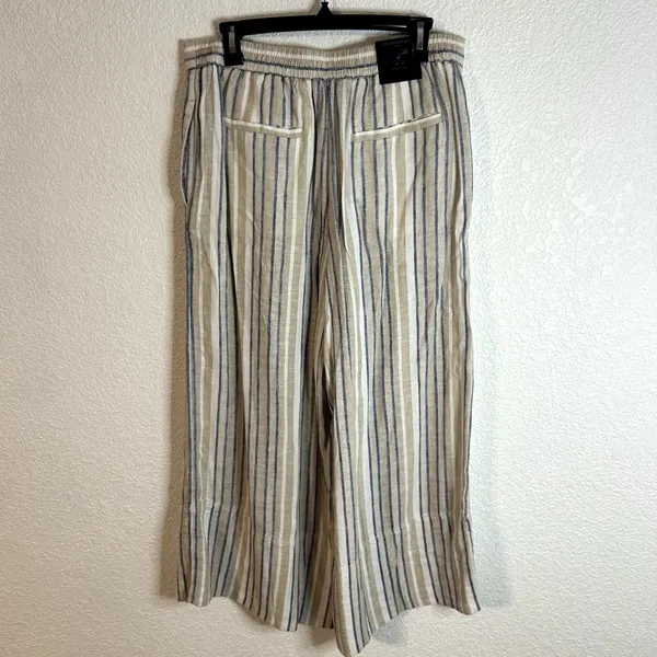 Banana Republic Martin Fit Linen Blend Wide Leg Pants Womens Size Medium NWT - Image 5