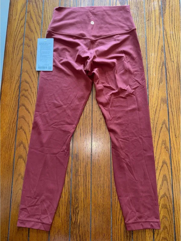 Lululemon Align No Line High Rise 25” Cranberry Charm Size 8 NWT - Image 2