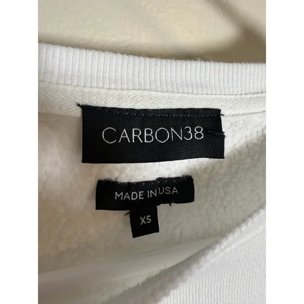 CARBON38 Crew Neck Sweatshirt in French Terry Women's Sz. XS - Image 3
