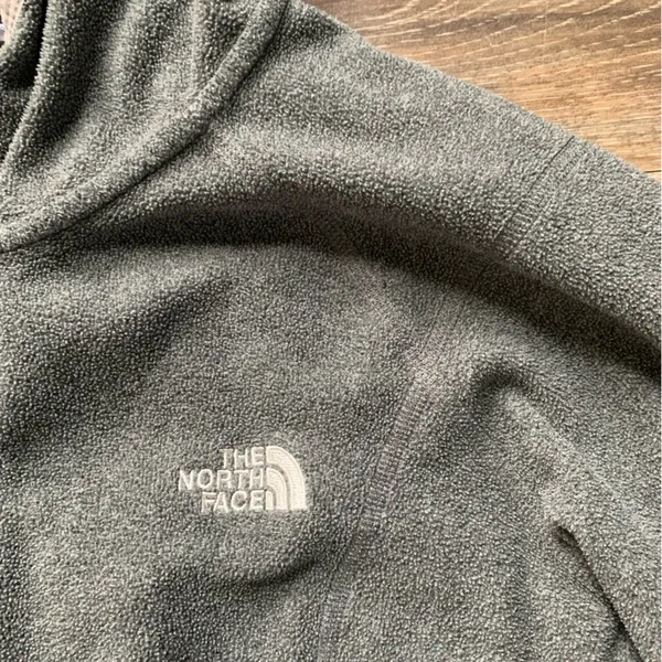 The North Face Gray Hooded Jacket L - Image 2