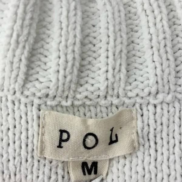 POL V-Neck Color Block Chunky Knitted Sweater Women’s‎ Size M - Image 12