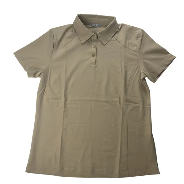 North End Women's Performance Polo Shirt Tan Short Sleeve Size Medium‎ - Image 2
