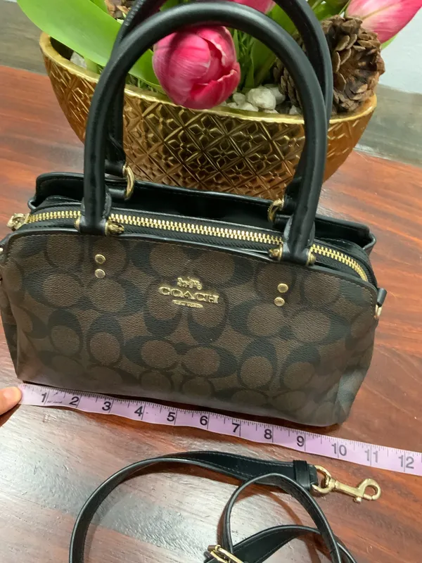 COACH Signature 2WAY Handbag Shoulder Bag - Image 4