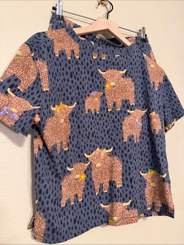Next Hamish The Highland Cow 100% Cotton Pajama Set Size Small - Image 3