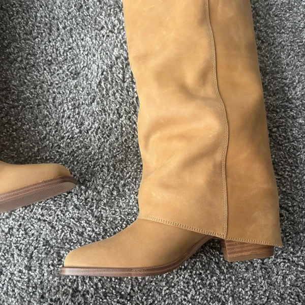 Steve Madden Foldover Wide Calf Knee High Boots - Image 3