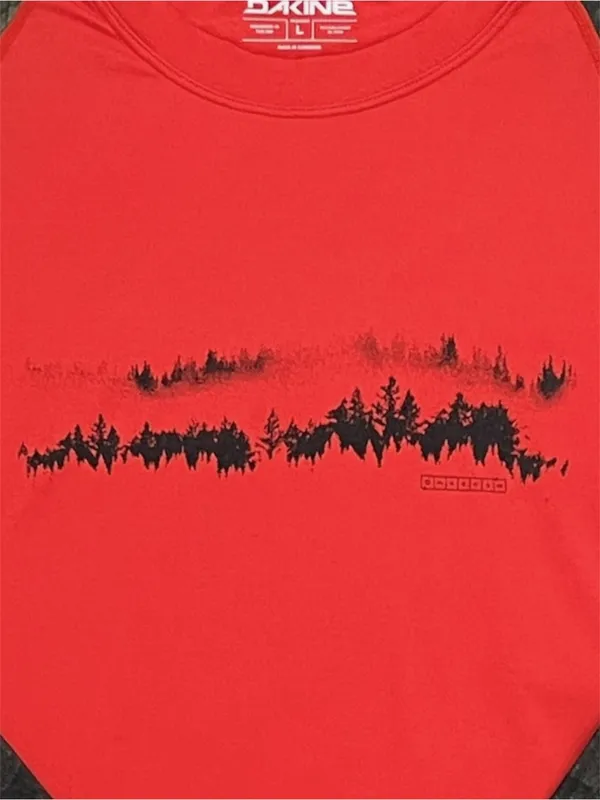 Dakine Hillcrest Orange and Camo Crew Top size Large - Image 3