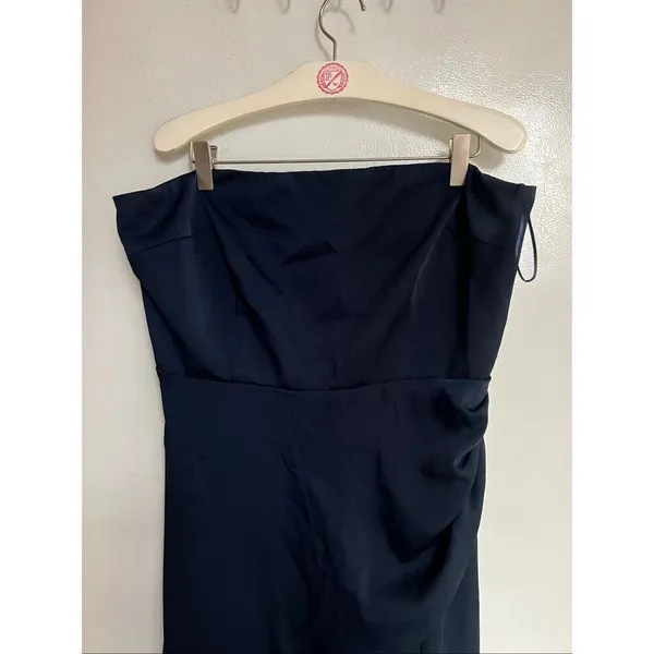 Cushnie Navy Blue Strapless Dress Woman’s Size 16 NEW - Image 3