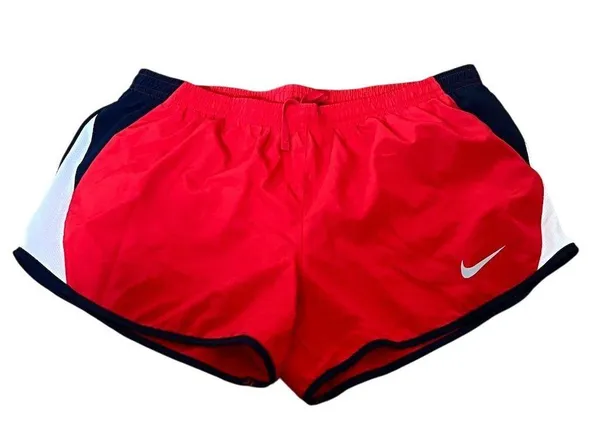 Nike Women's Dri-FIT Tempo Running Shorts Red Size M Activewear - Image 4