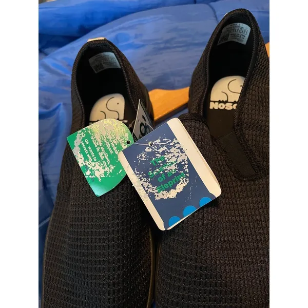 No Sox Vintage Slip on Shoes Size 11 Women's Mesh‎ Black - Image 9
