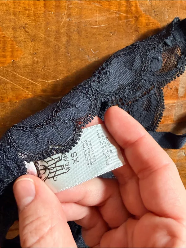 We are HAH black lace bralette XS - Image 3