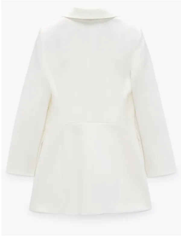 ZARA blazer dress double breasted white - Image 6