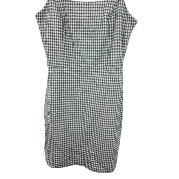 Wilfred Aritzia Size 2 Gingham Mini Dress Black White Checkered Spaghetti‎ Strap - Image 4