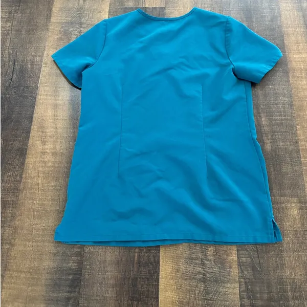 Figs Pacific Blue Casma Three-Pocket Scrub Top Size Small - Image 6
