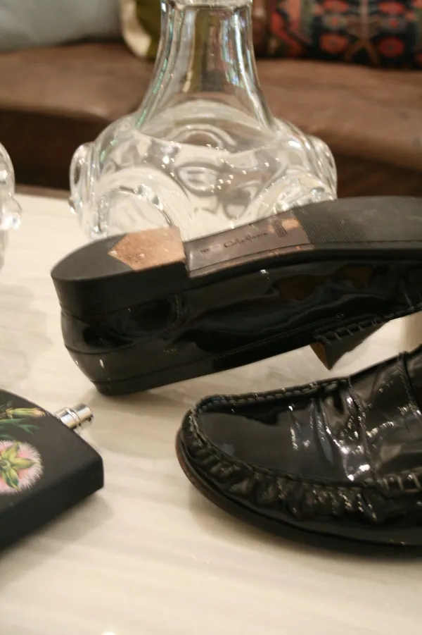 Cole Haan Patent Black Leather Penny Loafers - Image 8