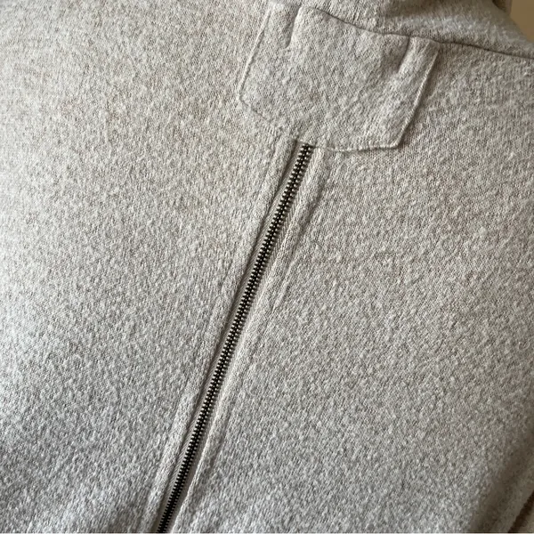 ALTAR'D STATE | Beige Cowl Neck Drop Shoulder Zipper Back Oversized Sweater.Sz L - Image 5