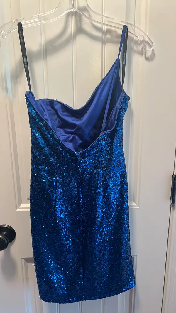Sherri Hill Royal Blue Short Formal - Image 3