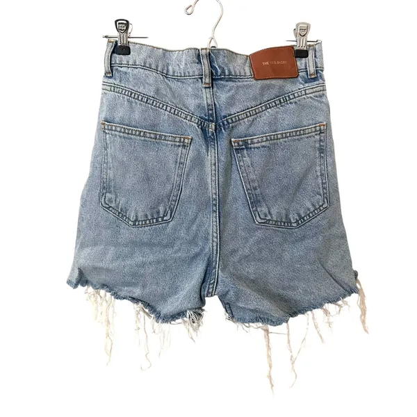 ZARA The 90s Denim Short Light Wash Sz‎ 2 - Image 4