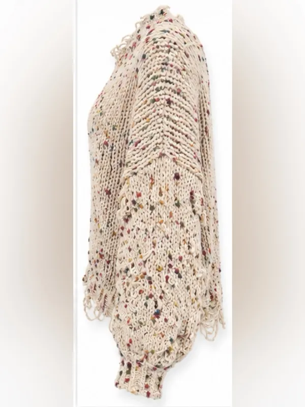 POL Distressed Confetti Knit Sweater – Size Medium - Image 2