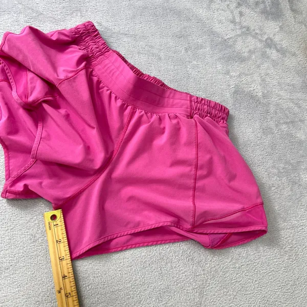 Lululemon Hotty Hot Short II HR 2.5" Women 10 Pink Lychee Running Athletic - Image 8