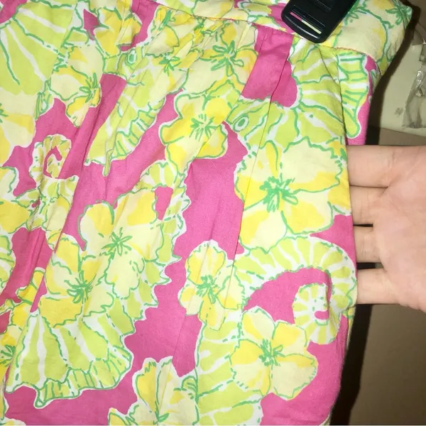 Lilly Pulitzer Whitley Mini Pocket Skirt‎ Floral Seahorse Daiquiri Pink Size 0 - Image 4