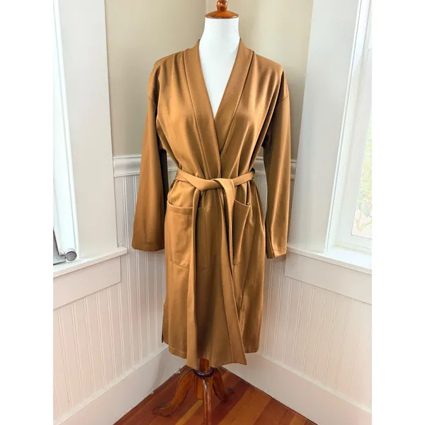 Eileen Fisher Flex Ponte Belted Jacket Cardigan Hazel Brown S - Image 2