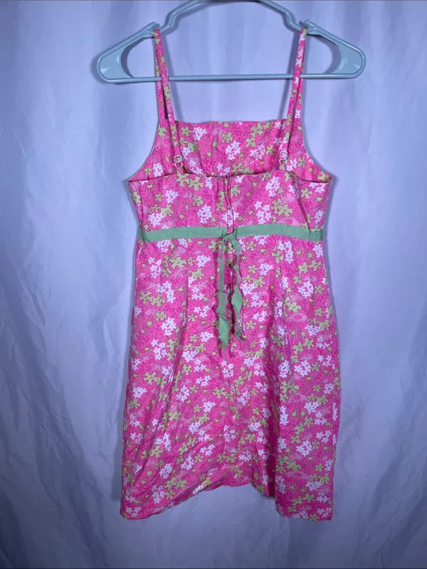 Lilly Pulitzer Womens Vintage Pink Hippo Mini Dress 2/Xs - Image 3