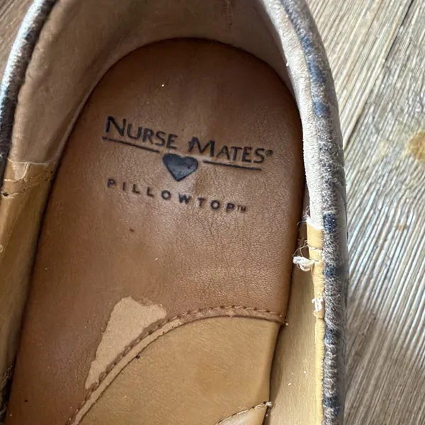Nurse Mates Pillow Top Clogs Women’s Sz 9 Chelsea Metallic Paisley Shoes comfort - Image 12