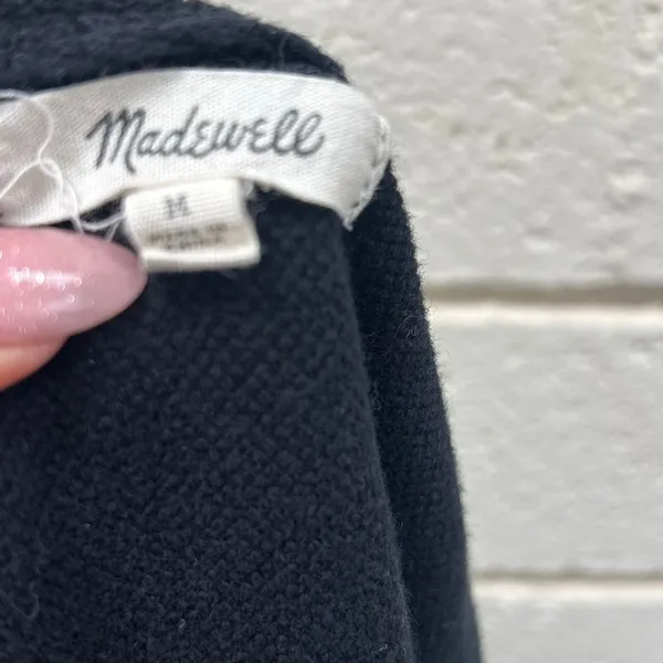 Madewell Tempo Tie Shoulder Black Tank size M - Image 4