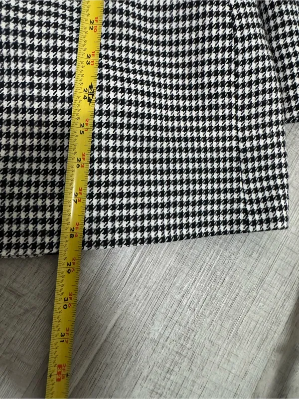 Zara Women’s Houndstooth Double Breasted Blazer Black White Size M Jacke - Image 12