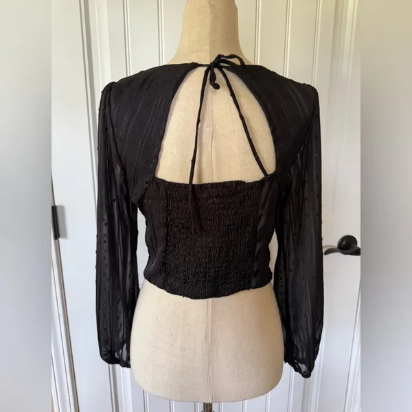 Kirious Black‎ V-Neck Women's Top - Image 2