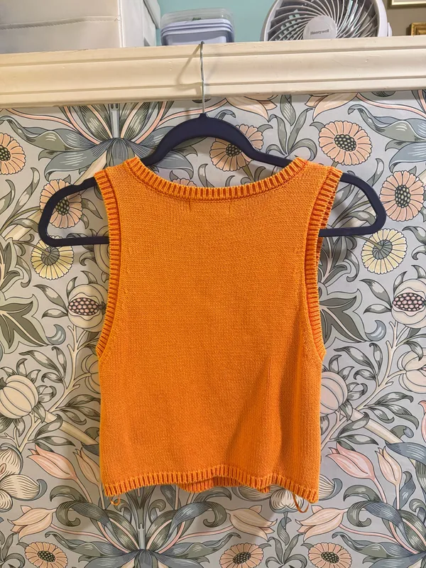 Orange Sweater Vest - Image 2