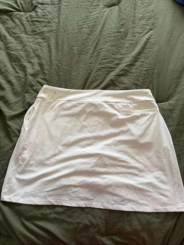 Nike Dri Fit Tennis Active Skirt White Size LARGE - Image 6