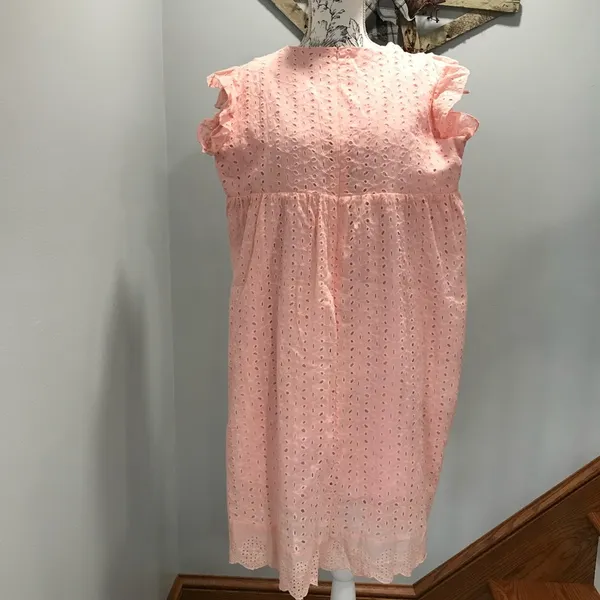 Pink/Peach Dress Pink Size L - Image 3