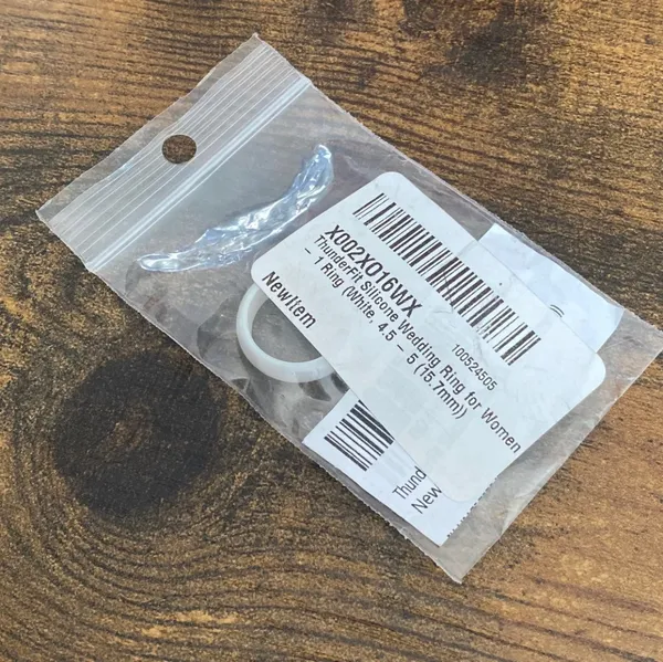 White Silicone Ring - Image 2