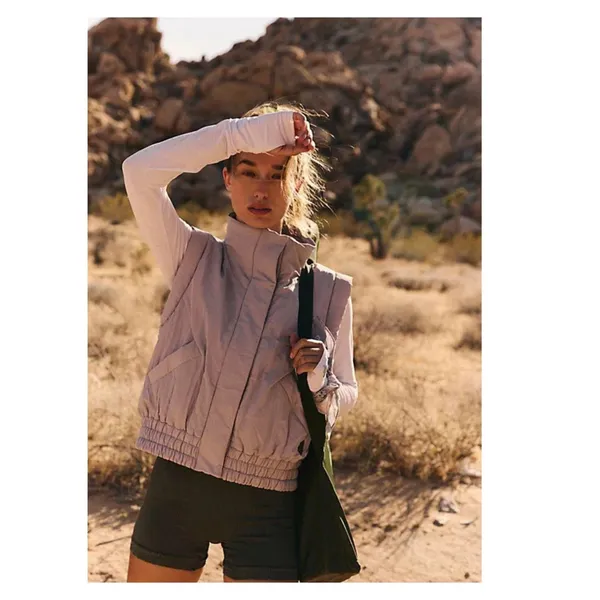 NEW Free People FP Movement Scrunch Time Puffer Vest Size XS - Image 14