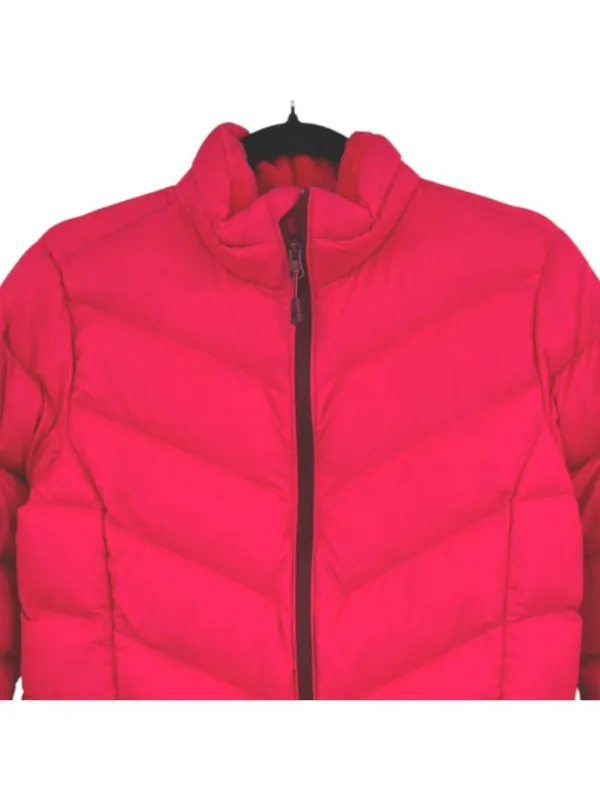 Mountain Hardwear Pink Puffer Jacket Duck Down Full Zip Winter Coat Medium - Image 2