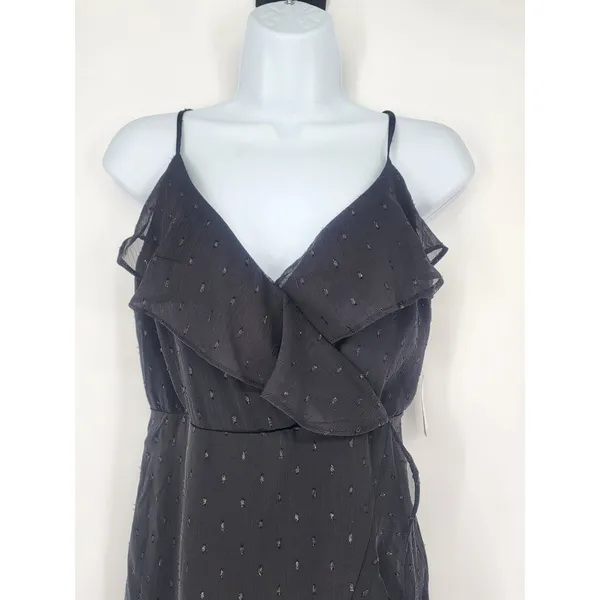 1. State Winter Muse Black Ruffle Sparkle Hi-Lo Dress NWT Women’s XS - Image 4