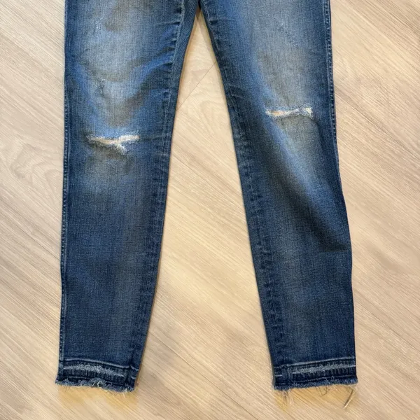 Madewell 9" High Rise Skinny Jeans size 27 medium wash blue jeans - Image 4