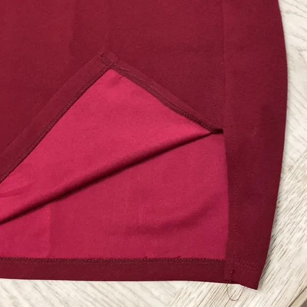 SheIn Burgundy mini skirt - Image 3