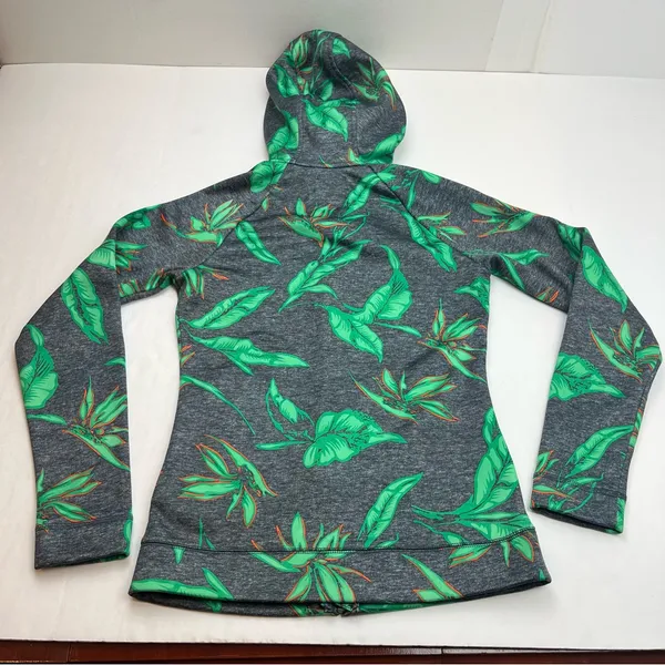 BURTON WB Peak Hoodie Dry-ride Dark Ash Hawaiian‎ Full Zip Hooded Jacket Size XS - Image 10