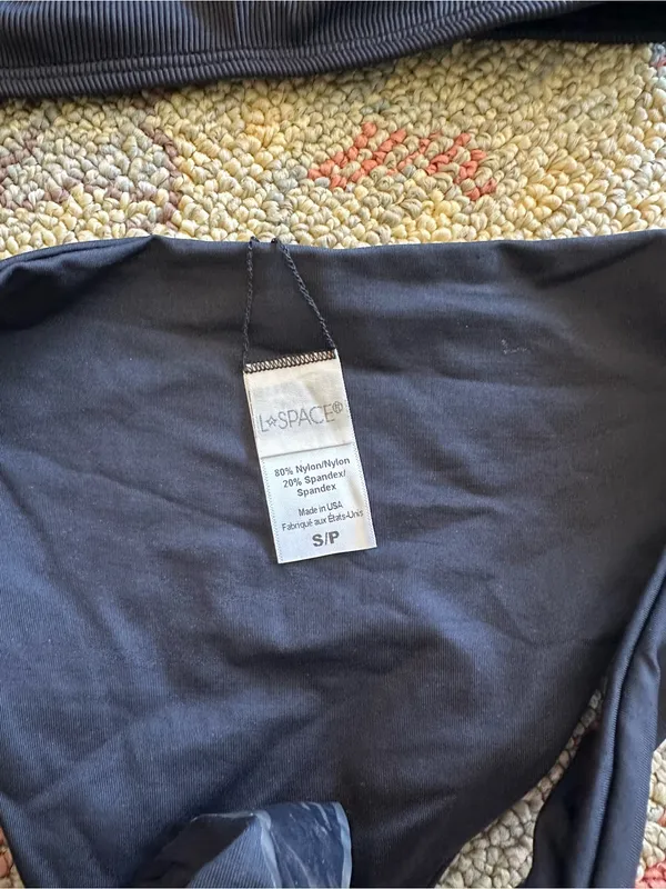 NWOT L*Space high neck bikini set black small - Image 3