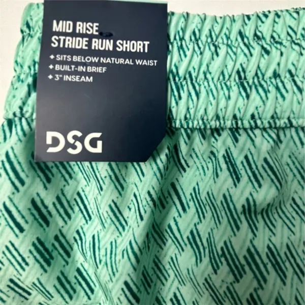 DSG Women's Mid Rise Stride Run Shorts Green‎ Size XS - Image 4