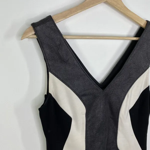 Bailey 44 Candela Black White Grey Textured Bodycon Dress Women's Size‎ Small S - Image 6