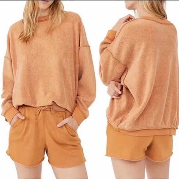 Nwt Free People Movement Drop It Low Short - Russet‎ Orange 5167 - Image 2
