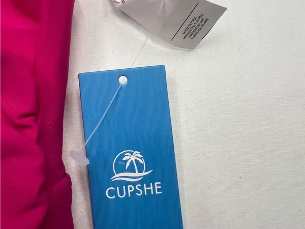 Cupshe Hot Pink Ruched One-Piece‎ Swimsuit - Image 4