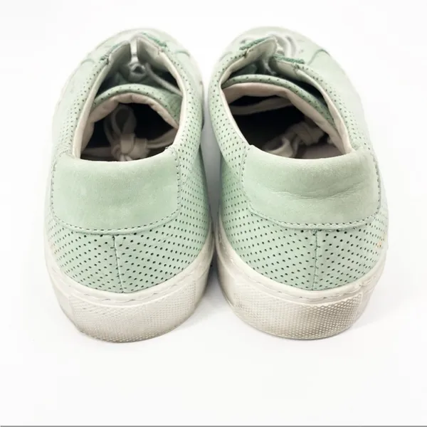 Woman By Common Projects Achilles Low Perforated Mint Green Nubuck Sneakers 7.5 - Image 5