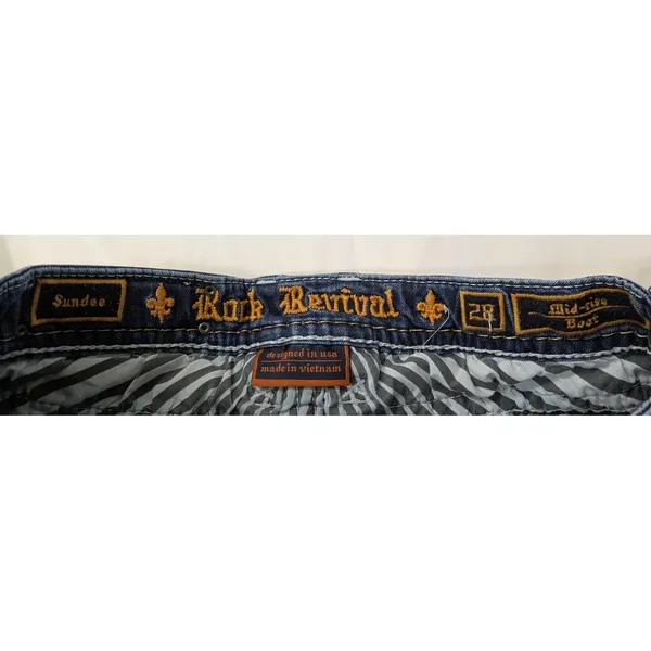 Rock Revival Womens 28 Sundee Bootcut Jeans Embroidered Flap Pockets‎ Stretch - Image 10