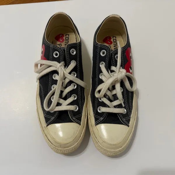 Comme des Garçons black converse Size 8 - Image 2