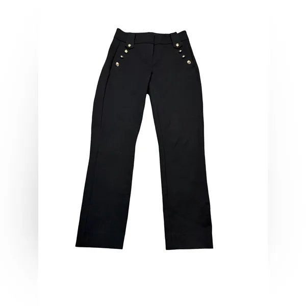 👖✨ Quince Ultra-Stretch‎ Ponte Mariner Pants XS Black Straight Leg ✨👖 - Image 2