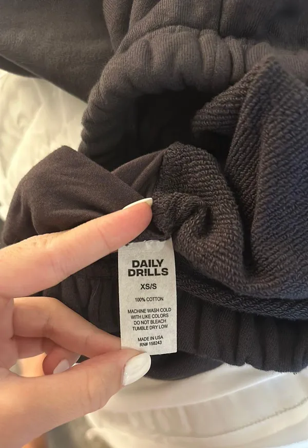 Daily Drills Sweat Shorts in Vintage Black - Image 2